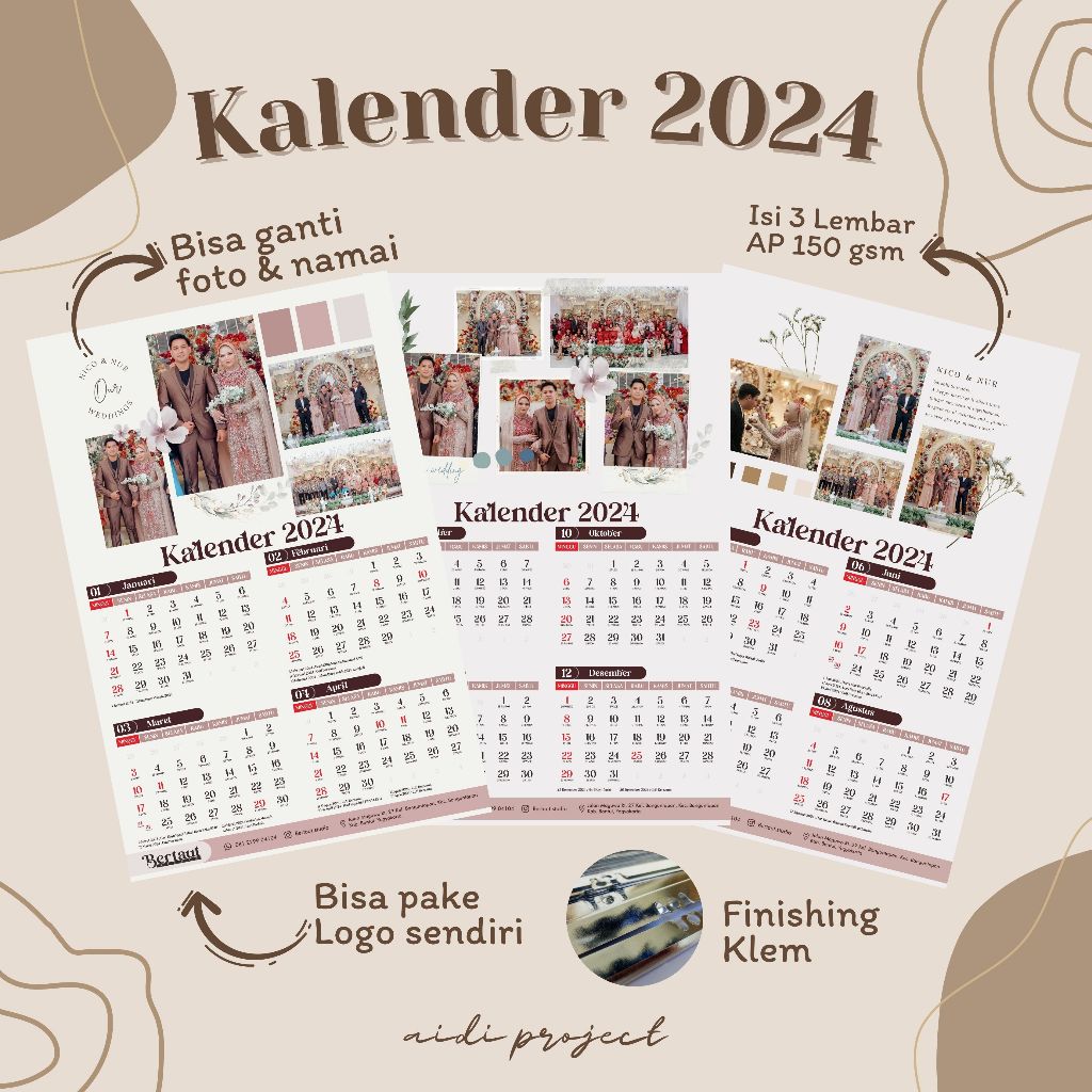 

Kalender Dinding 2024 Custom