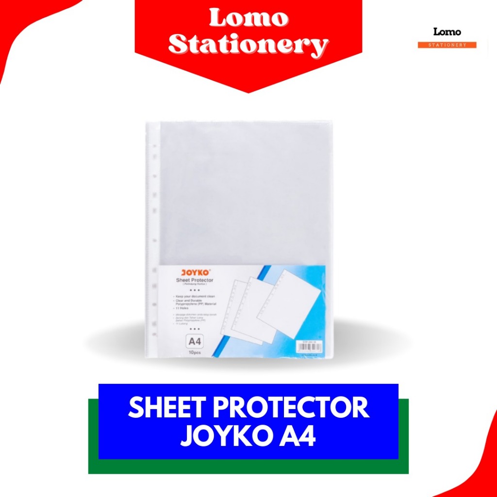 

Sheet Protector Pelindung Kertas Joyko SHP-202-10 A4 (1 Pack 10 Pcs)
