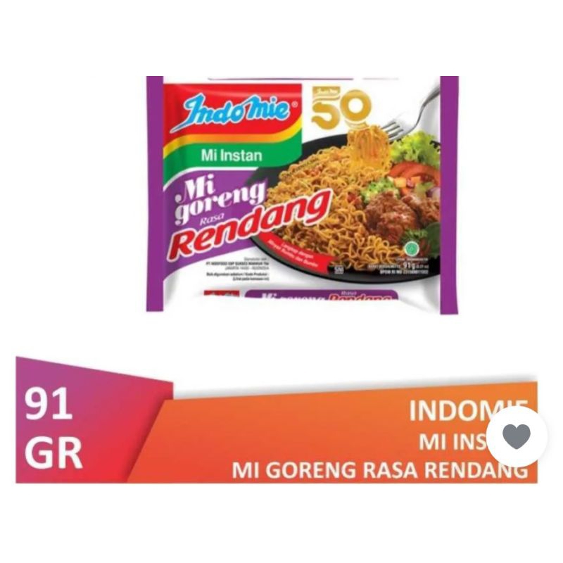 

Indomie Goreng Rasa Rendang 91gr