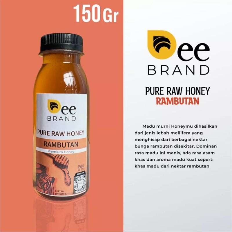 

150gr-1000gr | MADU CAIR NEKTAR BUNGA RAMBUTAN MURNI ASLI 100%