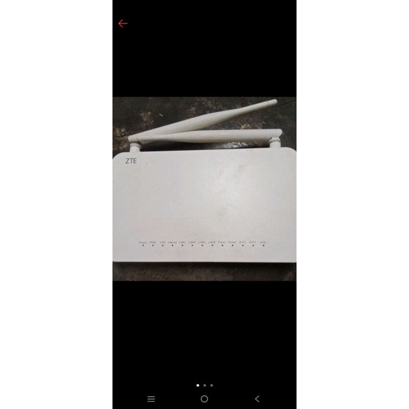 ZTE V3 zxhn f609 port hijau