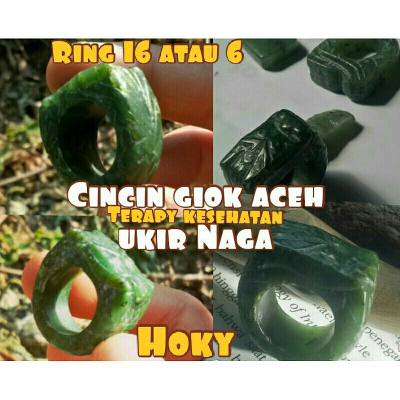 Cincin ring giok Aceh Neprite jade bkn giok kebumen nabire sojol jadeite jade burma