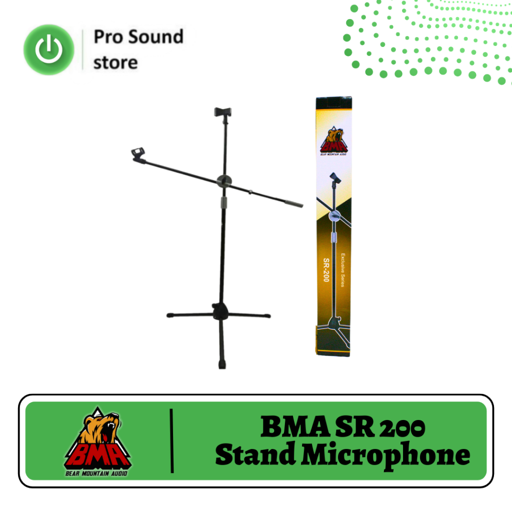 Stand Mic BMA SR 200 Abu Abu / Stand Microphone BMA SR 200 Abu Abu