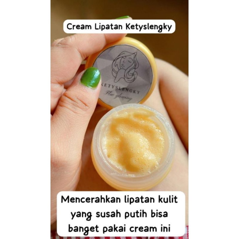 CREAM KETY SLENGKY FBW GLOWING PT. BLACKWHITE