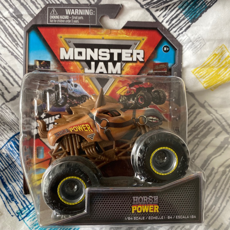 horse power monster jam skala 64 coklat