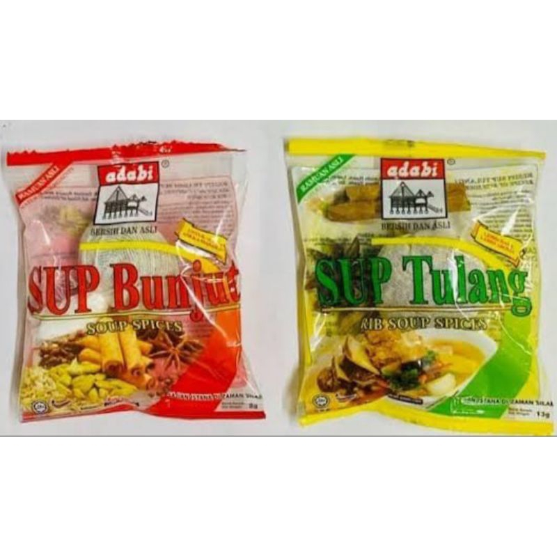 

Rempah Sup/ Bumbu Sup Instant Adabi Siap Pakai