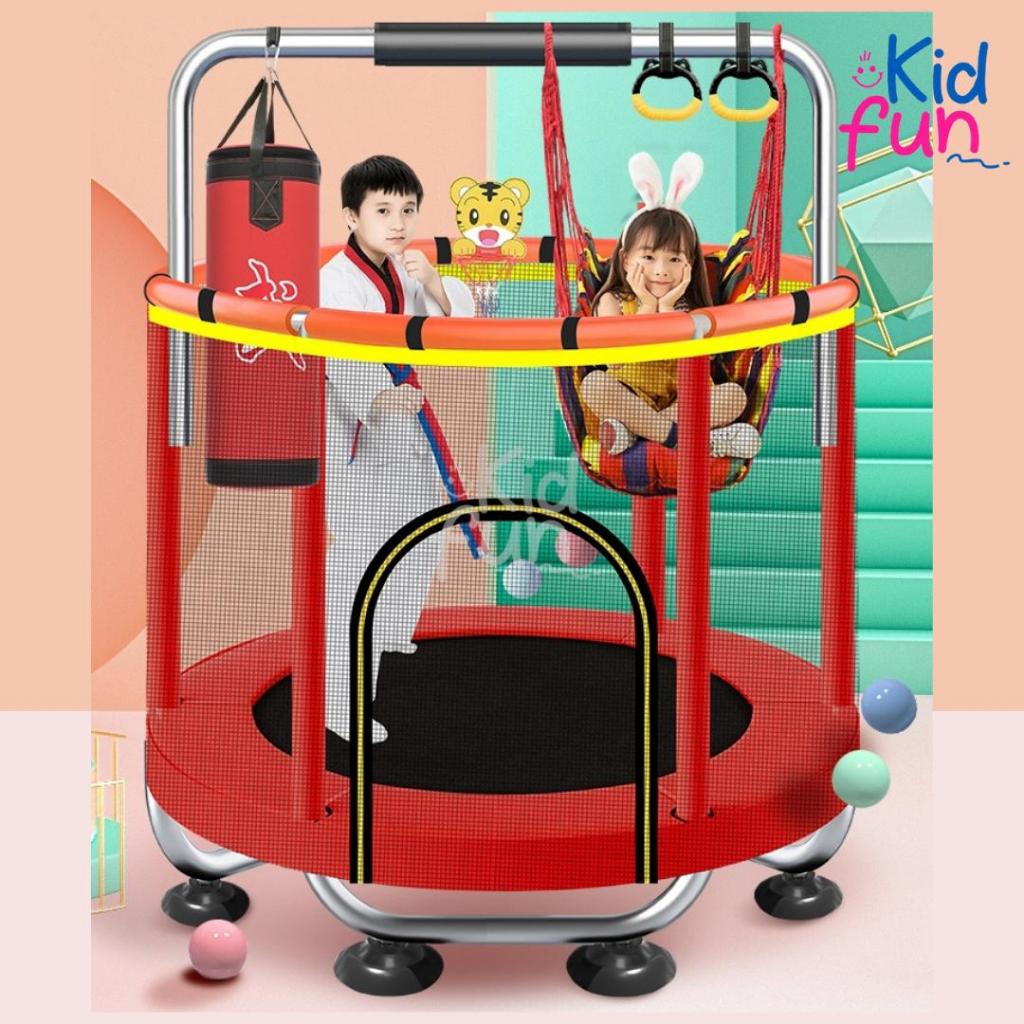 KidFun - Trampolin Mewah Anak Dan Dewasa Tipe 1,2 KECIL DAN MINI
