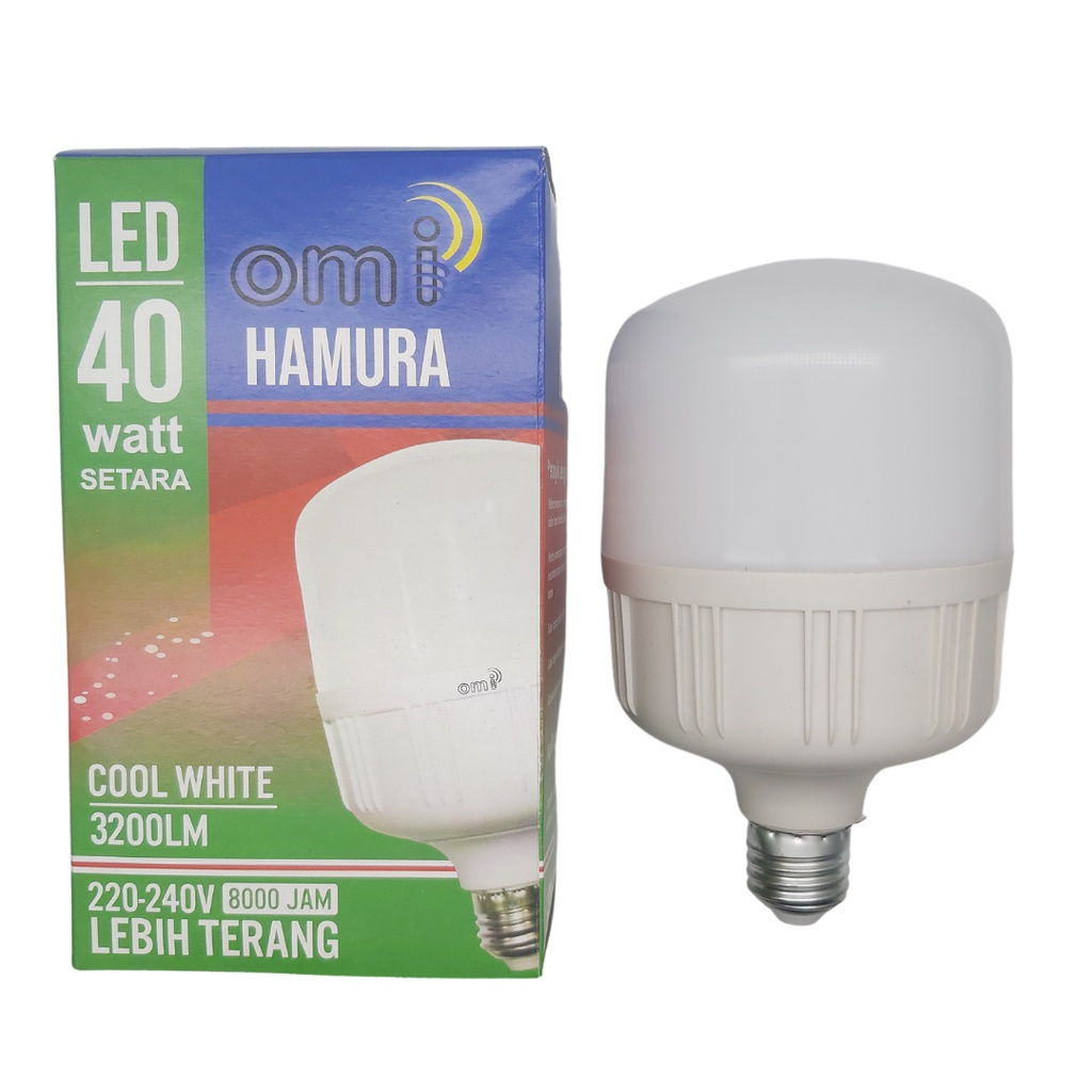 BOLA LAMPU LED HAMURA 40 WATT SUPER TERANG TAHAN LAMA