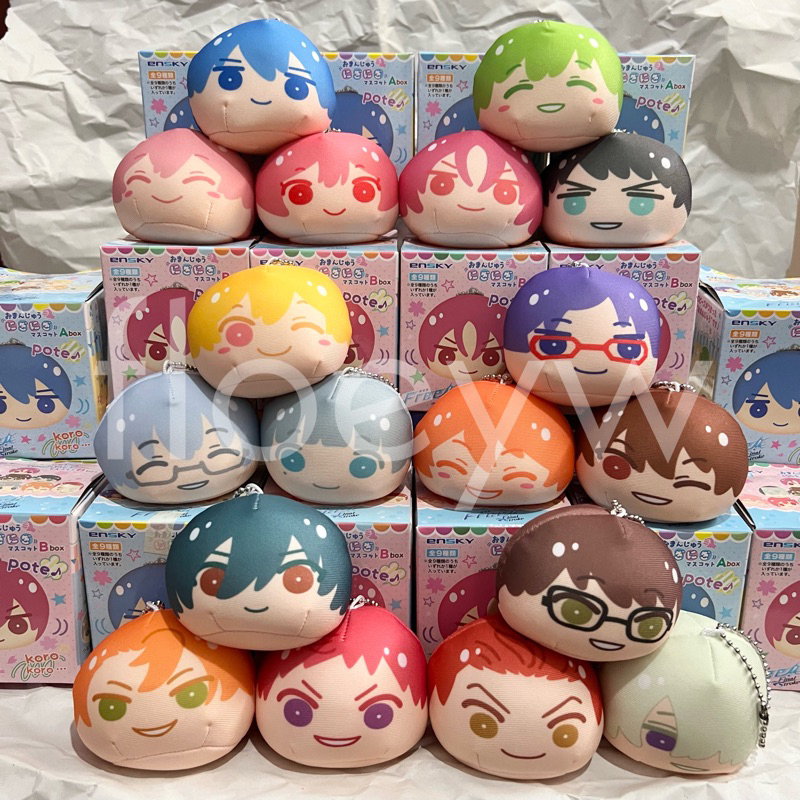 Movie Free -the Final Stroke- Omanjuu Niginigu Mascot: Rei, Kaede, Albert, Hiyori, Gou, Ai, dan Seij