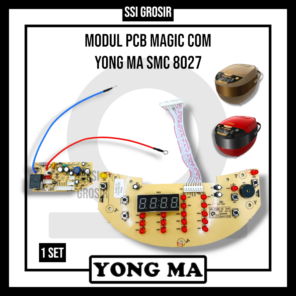 Modul PCB Board Magic Com Rice Cooker Yong Ma SMC 8027 ORIGINAL