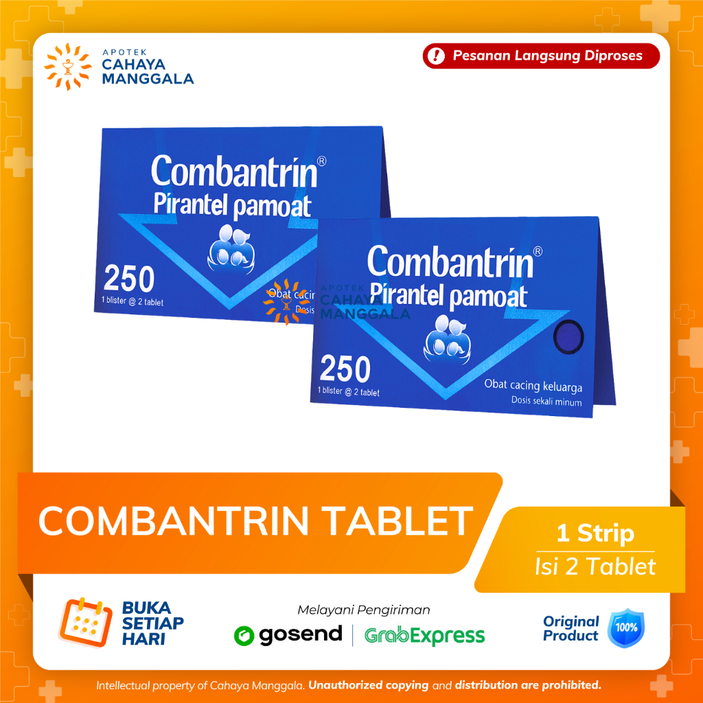 COMBANTRIN TABLET 250MG @ 2 TABLET