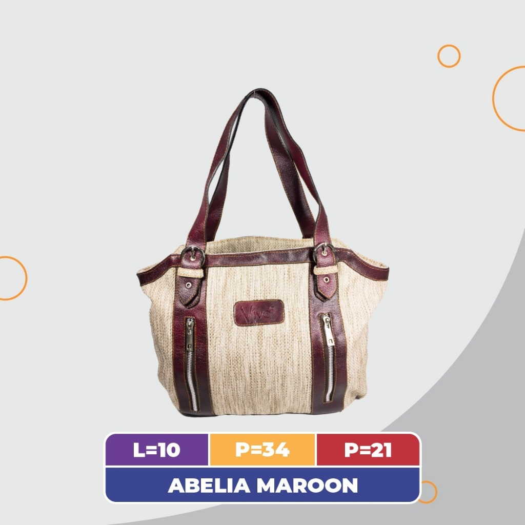 TAS SLEMPANG TAS WANITA TAS EXPORT TAS BAHU TAS RAJUT TAS MURAH TIPE ABELIA MAROON
