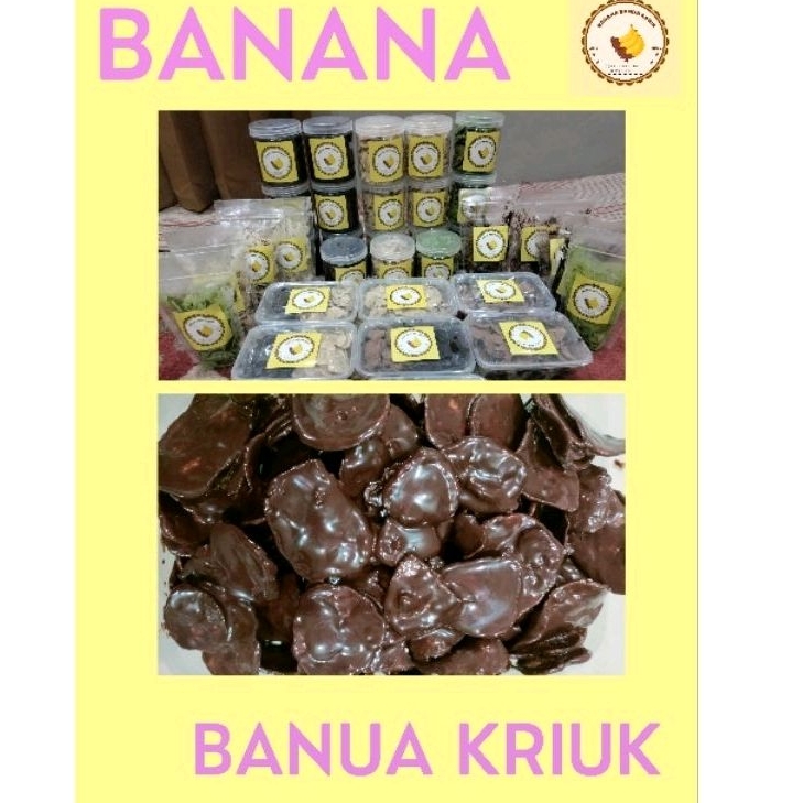 

Kripik Pisang Coklat Lumer _ Banana Banua Kriuk 250gr dan 120gr