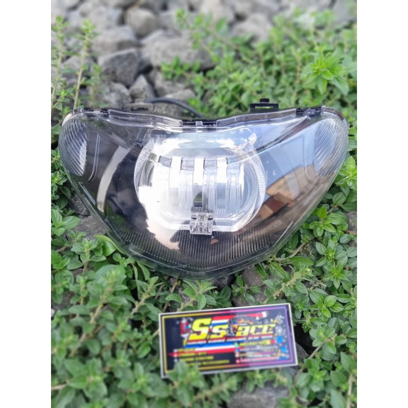 lampu depan Mio smile custom