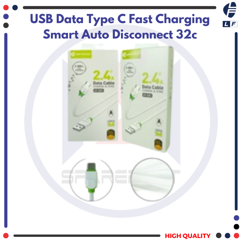 USB DATA TYPE C FAST CHARGING SMART AUTO DISCONNECT 32C