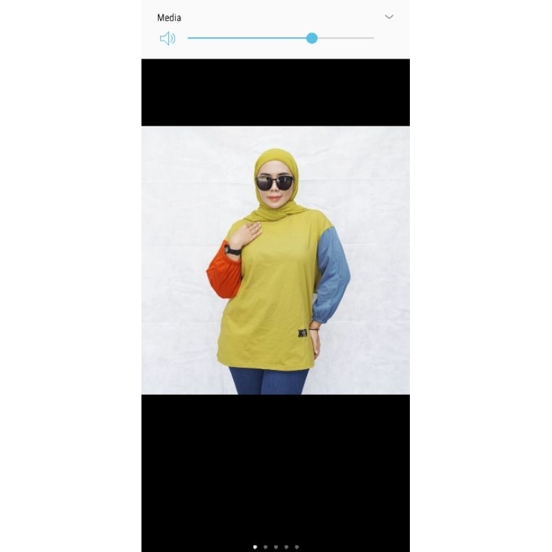 Kaos Kombinasi warna