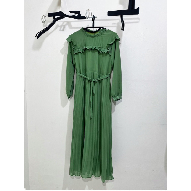 Dress Korean Style Plisket Gamis