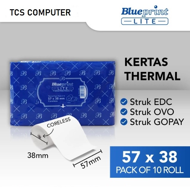

KERTAS THERMAL BLUEPRINT LITE 57x38 57X47 PER ROLL