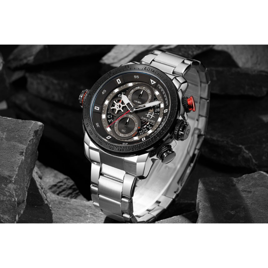 Jam Evans Jayden 9466 Stanless 100% ORIGINAL, SAPHIRE GLASS