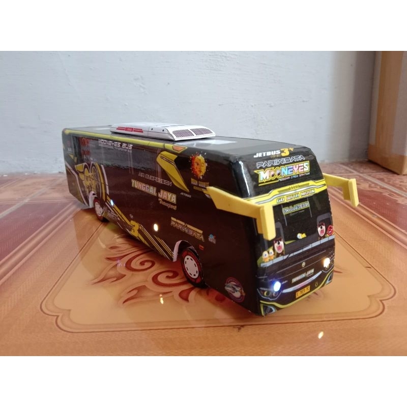 miniatur bus telolet basuri skala 43