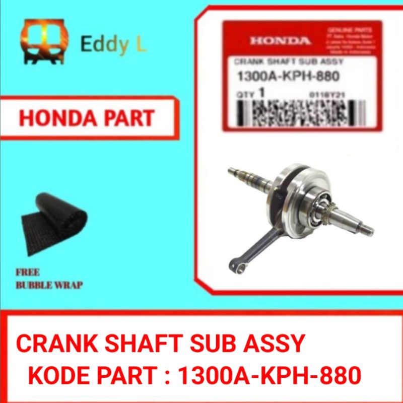 Crank Shaft Sub Assy/Kruk As Set SUPRA X 125 (1300A-KPH-880)-AHM