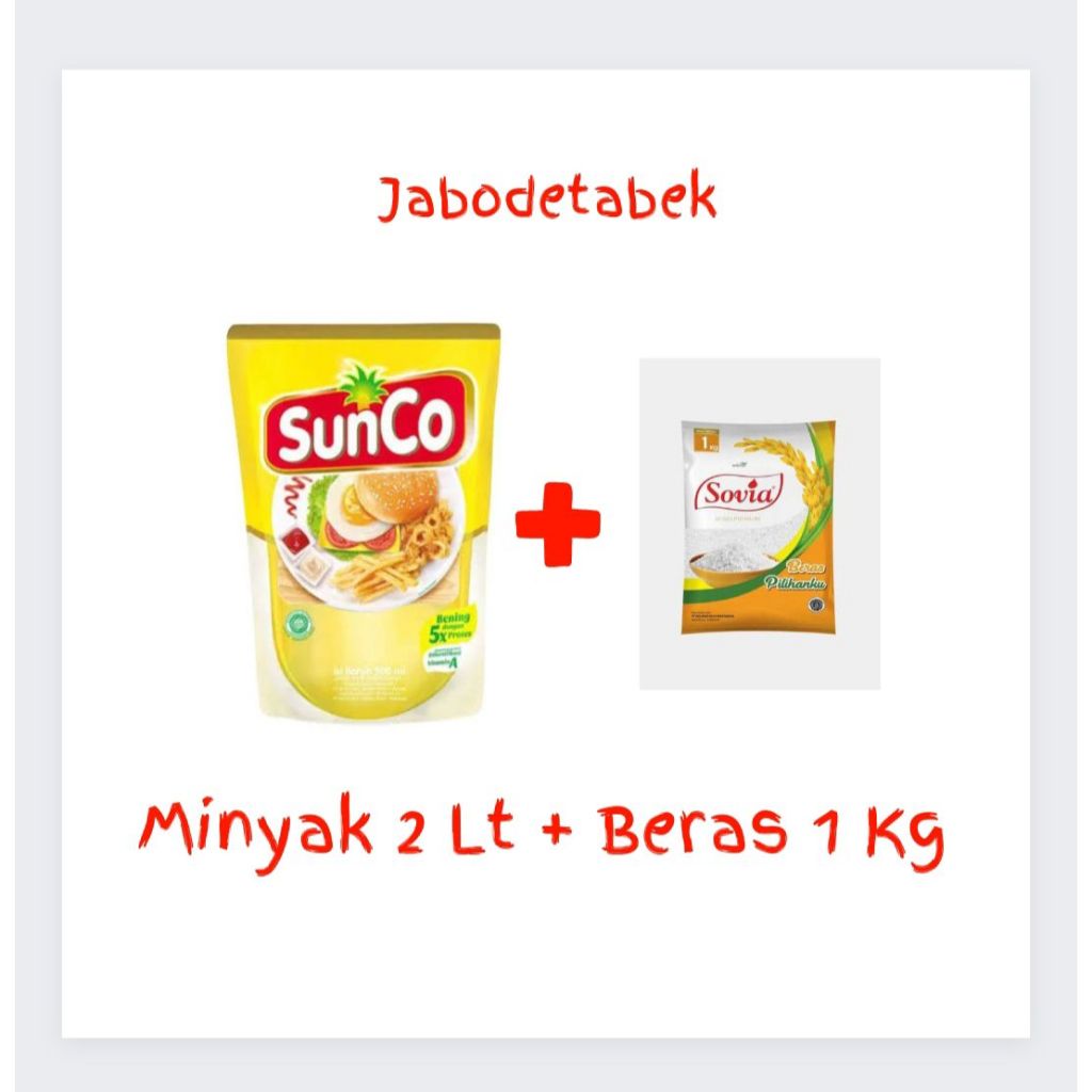 

MINYAK SUNCO 2 LITER PAKET SEMBAKO BERAS TEPUNG