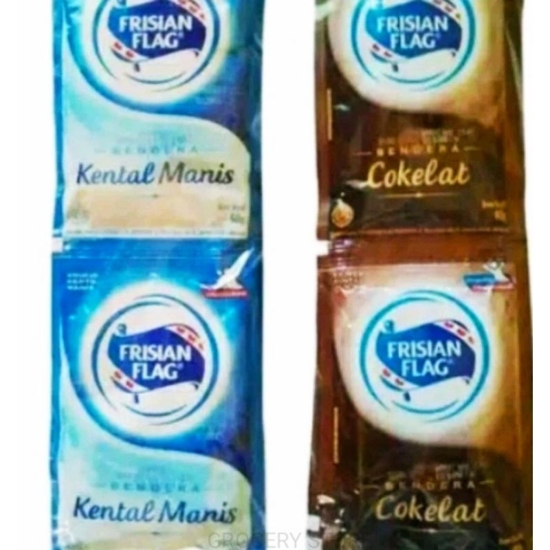 

Frisian Flag Susu Kental Manis isi (6Sachet) - Susu Kental Manis Frisian Flag 40gr&38gr (6Sachet)