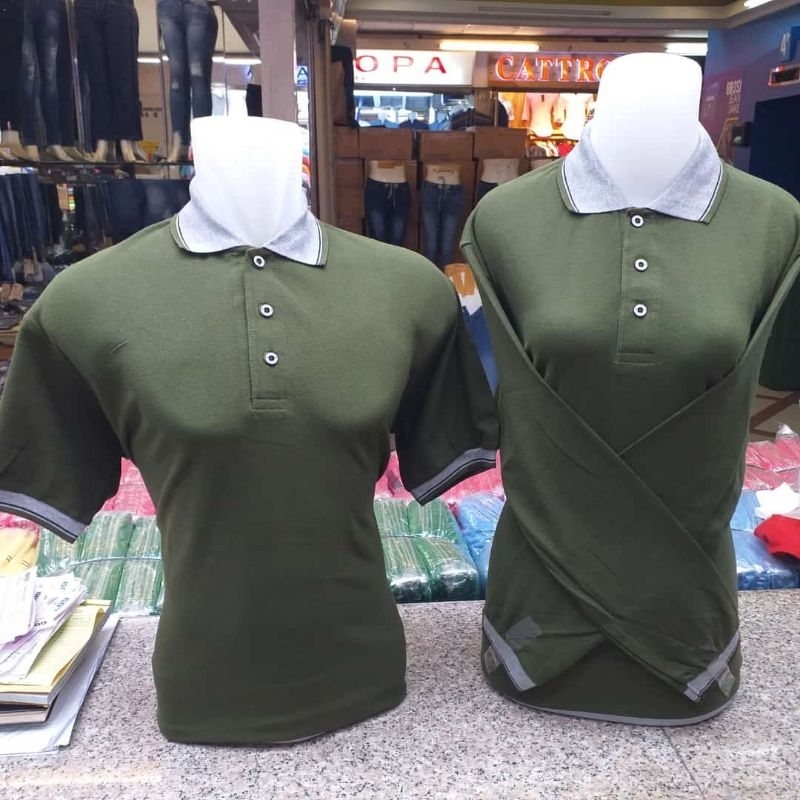 kaos kerah polo premium army k.abu merk 607 pratama