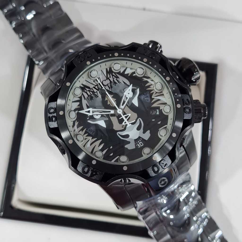 Jam Tangan Pria Invicta Venom Black Original