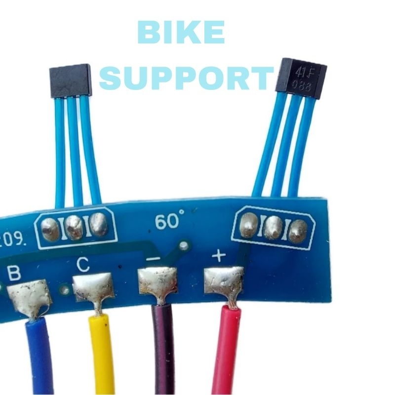 PCB Hall Sensor Dinamo Sudut 60° Transistor 41F 1 Set Sepeda Listrik Selis