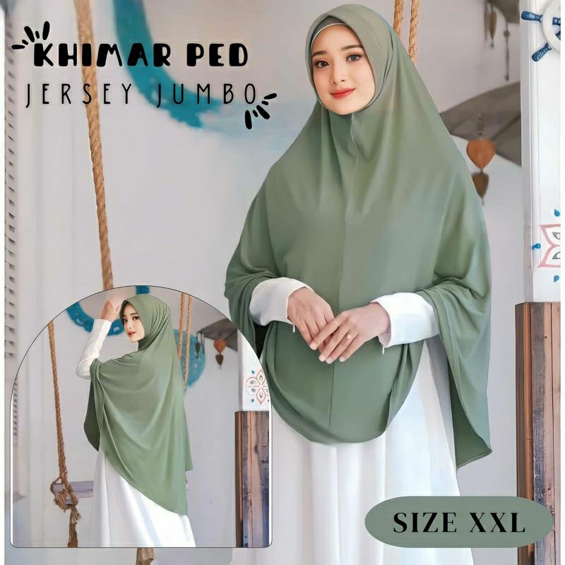 HIJAB BERGO HAMIDAH JUMBO JERSEY JILBAB XXL JILBAB KHIMAR JUMBO JERSEY