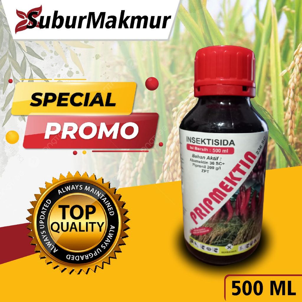 INSEKTISIDA PRIMEXTIN 500 ML Bahan Aktif : ABAMEKTIN 36sc + PIPRONIL 200g/l ZPT