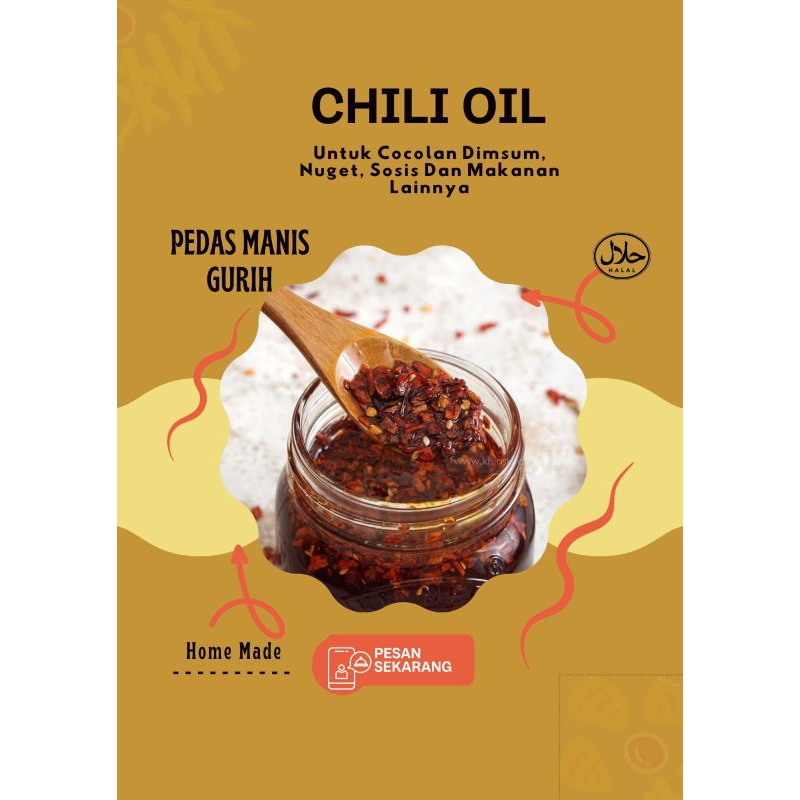 

TERBARU & TERLARIS!!! Favo Food//Chilis Food Chili Oil Sambal Cocolan Serbaguna Pedas Dan Gurih untuk mie, pangsit, Dimsum