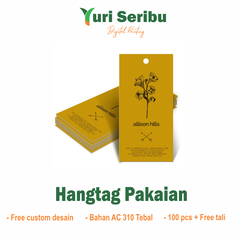 

Hangtag baju /label baju/hangtag fashion (100pcs) free desain