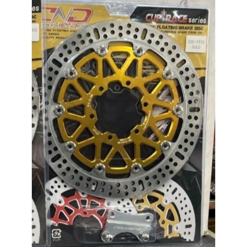 PIRINGAN DEPAN CAKRAM DELKEVIC 320MM DT01 SCORPIO CNC FLOATING BRAKE DISK DISC DISCBRAKE DISKBRAKE 320 MM LUBANG BAUT 6