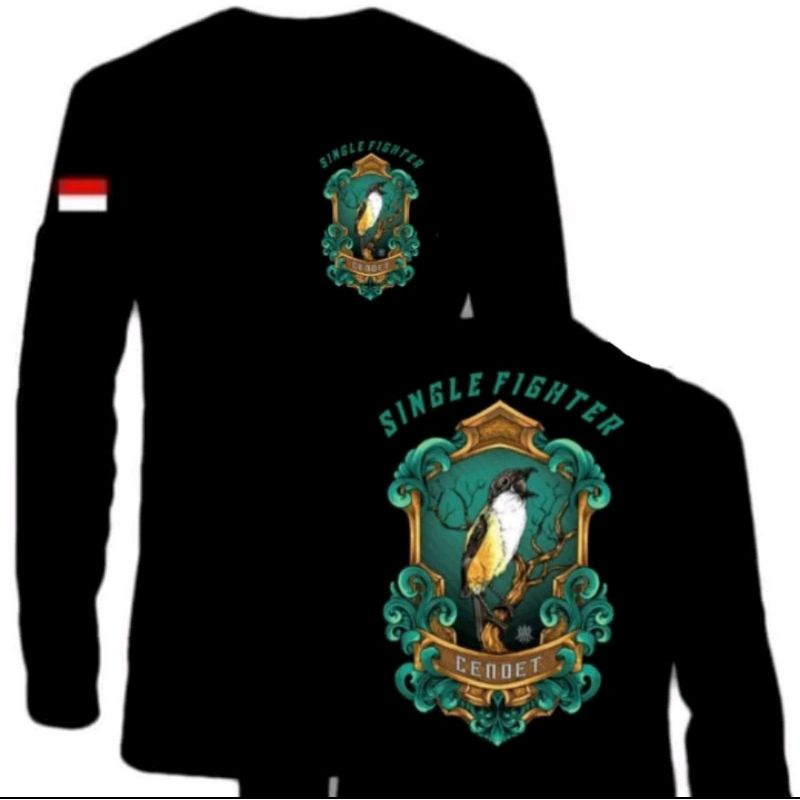 KAOS PANJANG SINGLE FIGHTER CENDET/ KAOS BURUNG CENDET