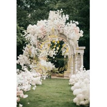 pintu masuk dekorasi terbaru, backrop dekorasi terbaru, pelaminan terbaru, lorong jalan dekorasi, lo