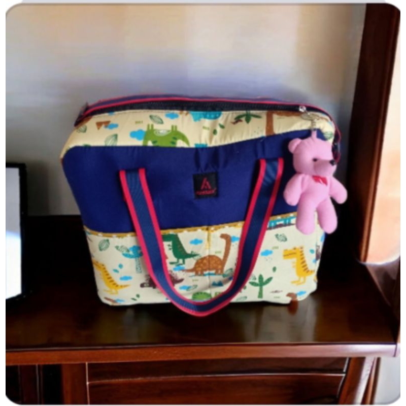 TAS BAYI BESAR /TAS POPOK BAYI/tas perlengkapan bayi ukuran jumbo/tas besar seri dino 001
