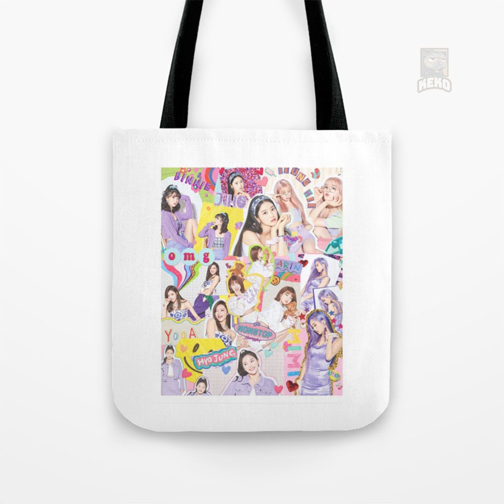 Tote Bag Kanvas Oh My Girl NONSTOP Collage