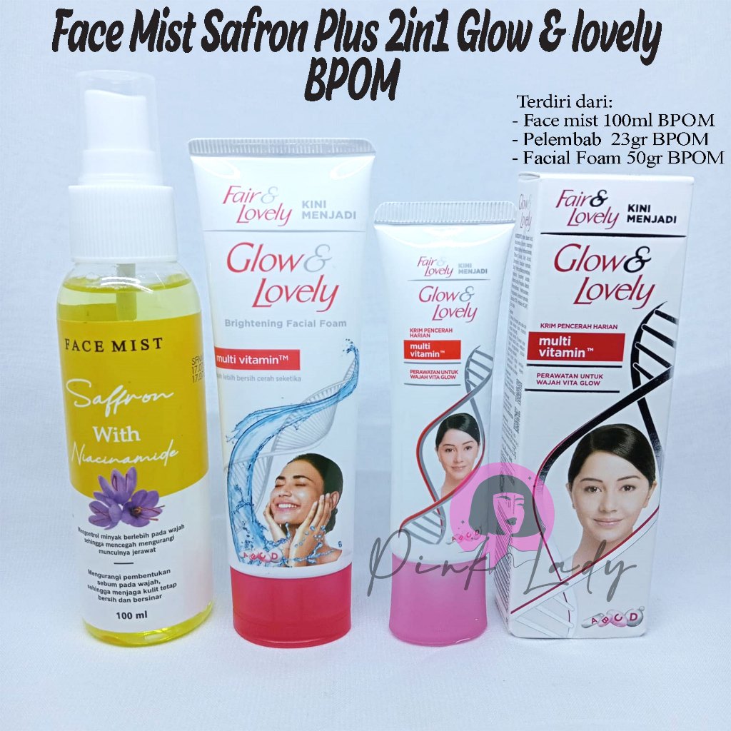 Face Mist Saffron BPOM Plus Paket 3in1 Fair & Lovely BPOM