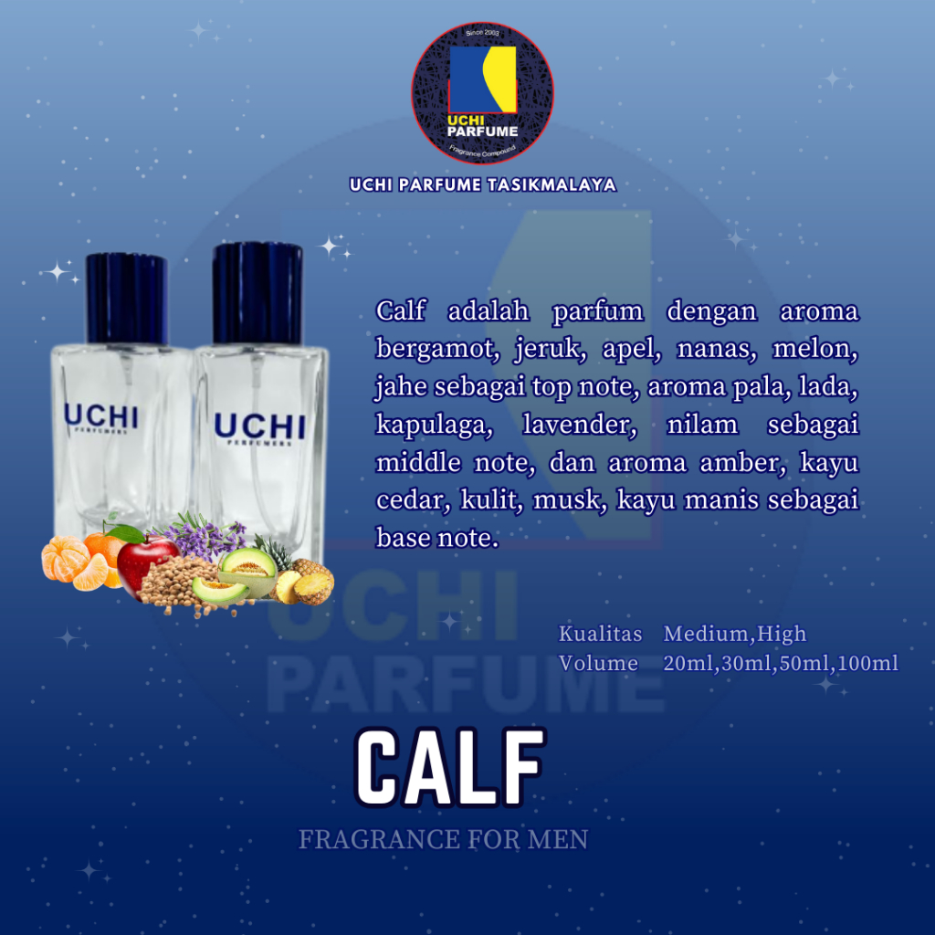 Uchi Parfume Refill Parfum EG.CALF (20ML,30ML,50ML,100ML)