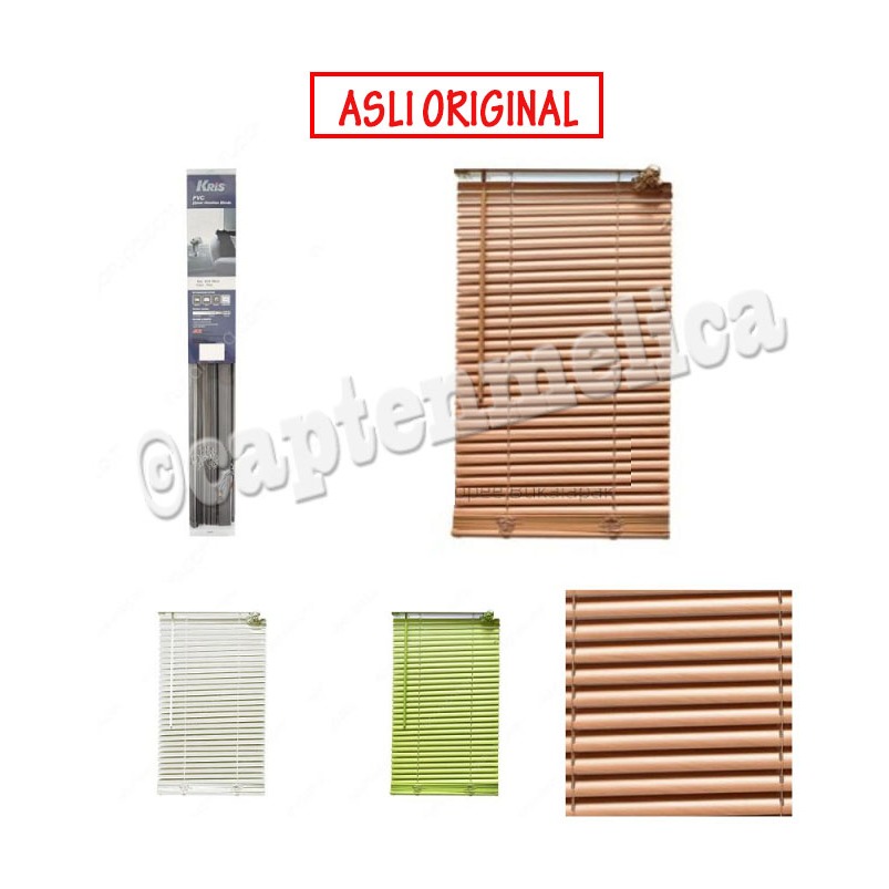 ASLI Gorden Gordeng Tirai Gulung Plastik PVC Alumunium Jendela Minimalis Blind Blinds Gulung Putar T