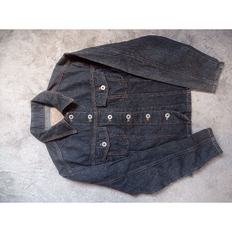 jaket jeans crop top bekas second original