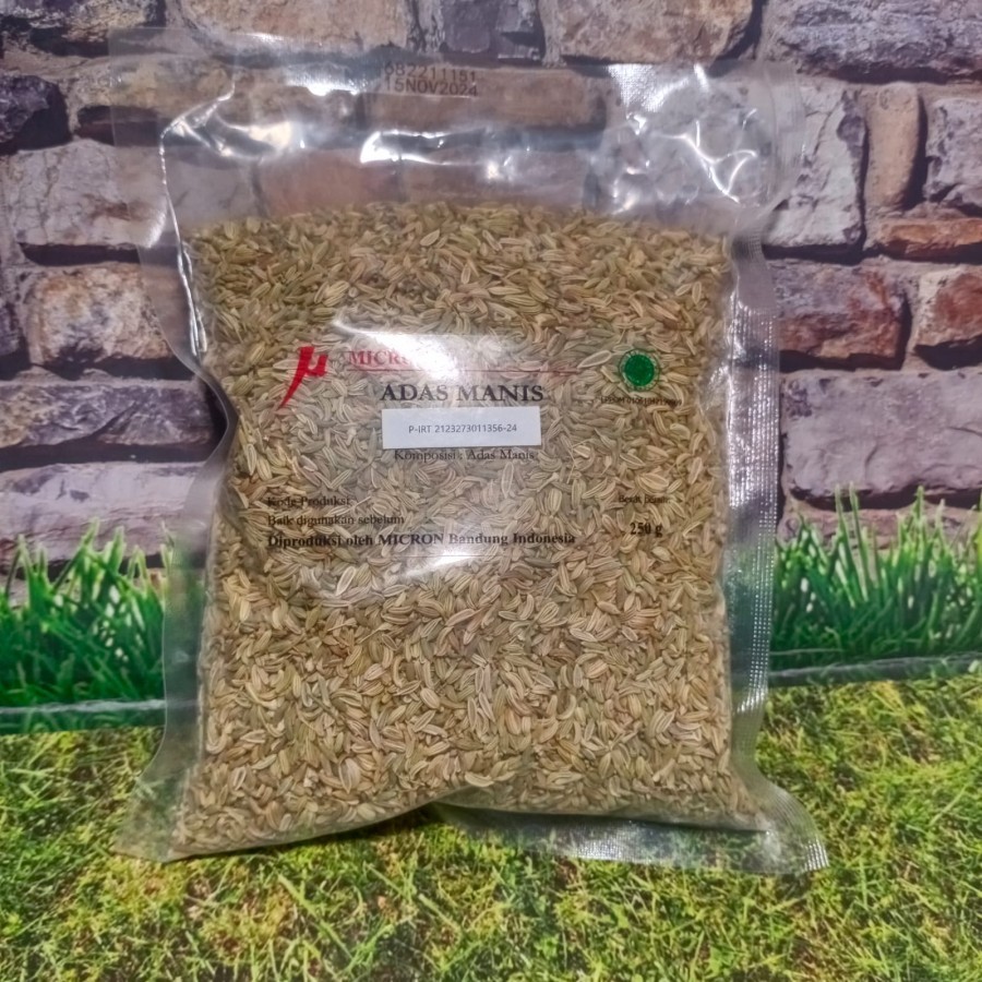

Bumbu Rempah Samara Micron - Adas Manis Biji / Utuh - Anisum biji 250 gr