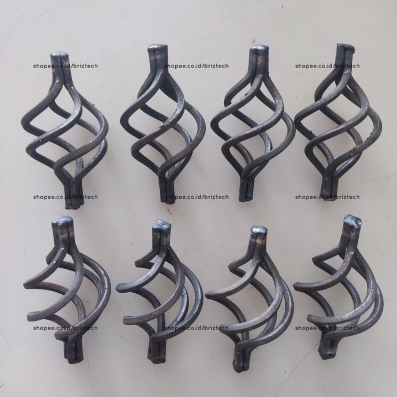 ornamen/aksesoris nanas basket 8pcs BESAR berkualitas ornamen pagar besi basket / nanas lengkap & ek