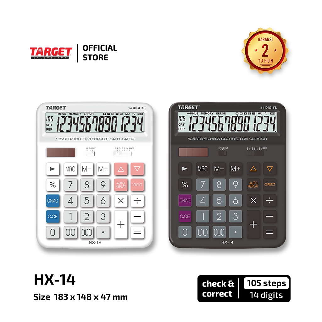 

Target HX - 14 - Desktop Calculator - 14 digit