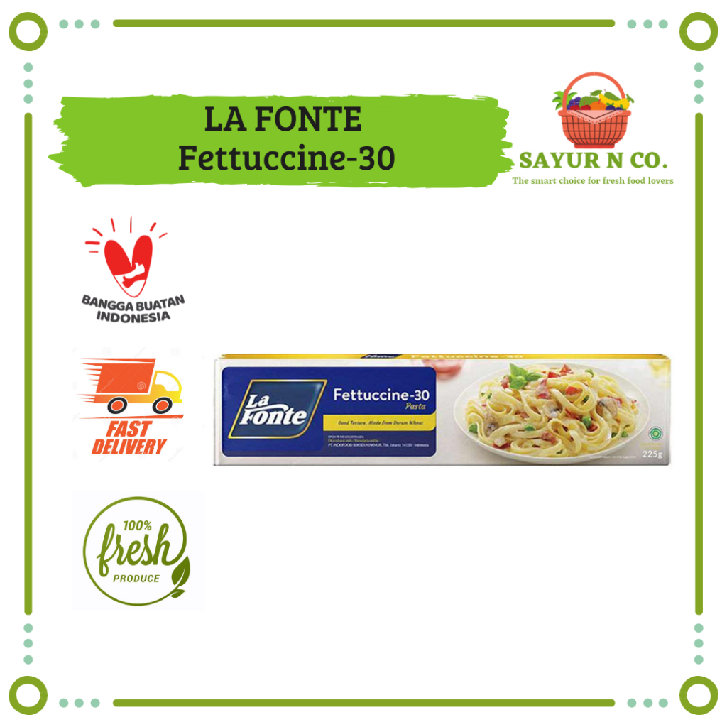 

LA FONTE Fettuccine-30 225gr | Sayur N Co Bekasi