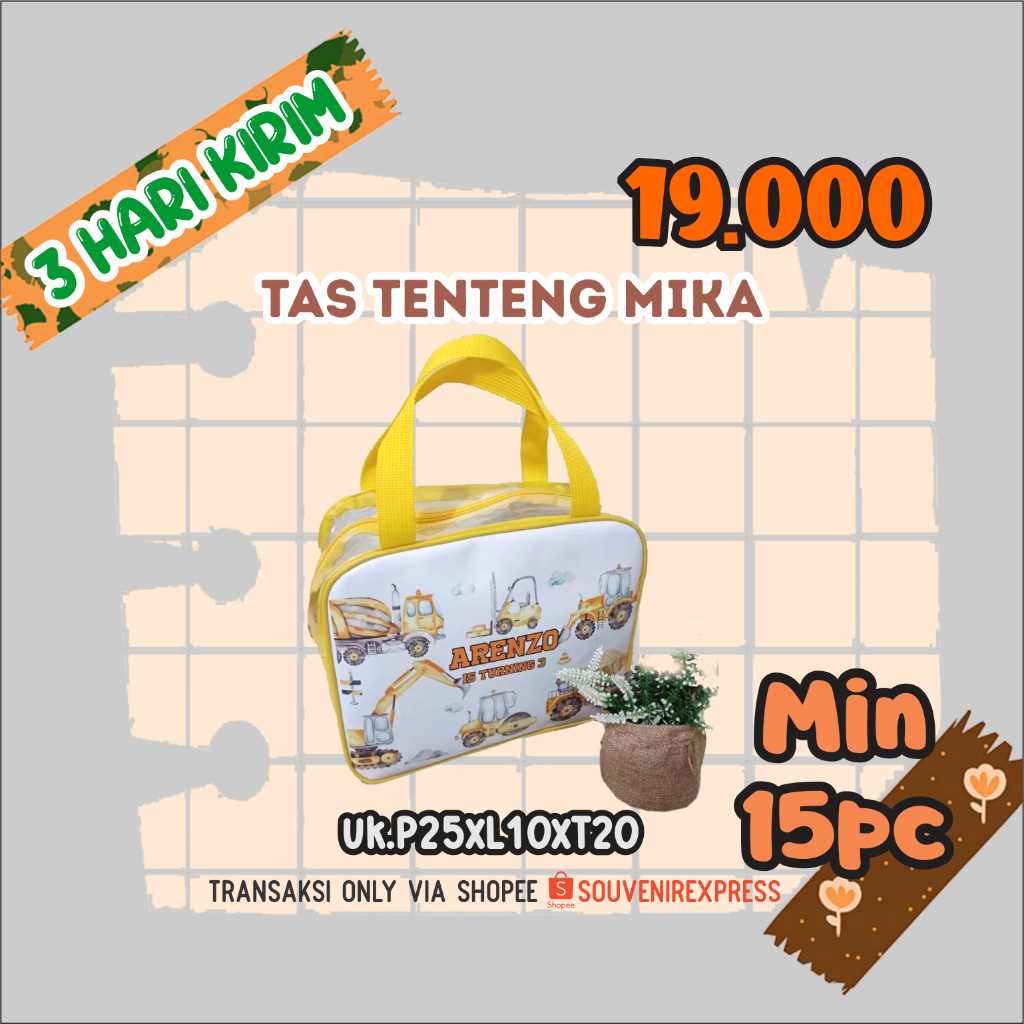 Souvenir Tas tenteng mika /souvenir custom/souvenir mika /goodie bag