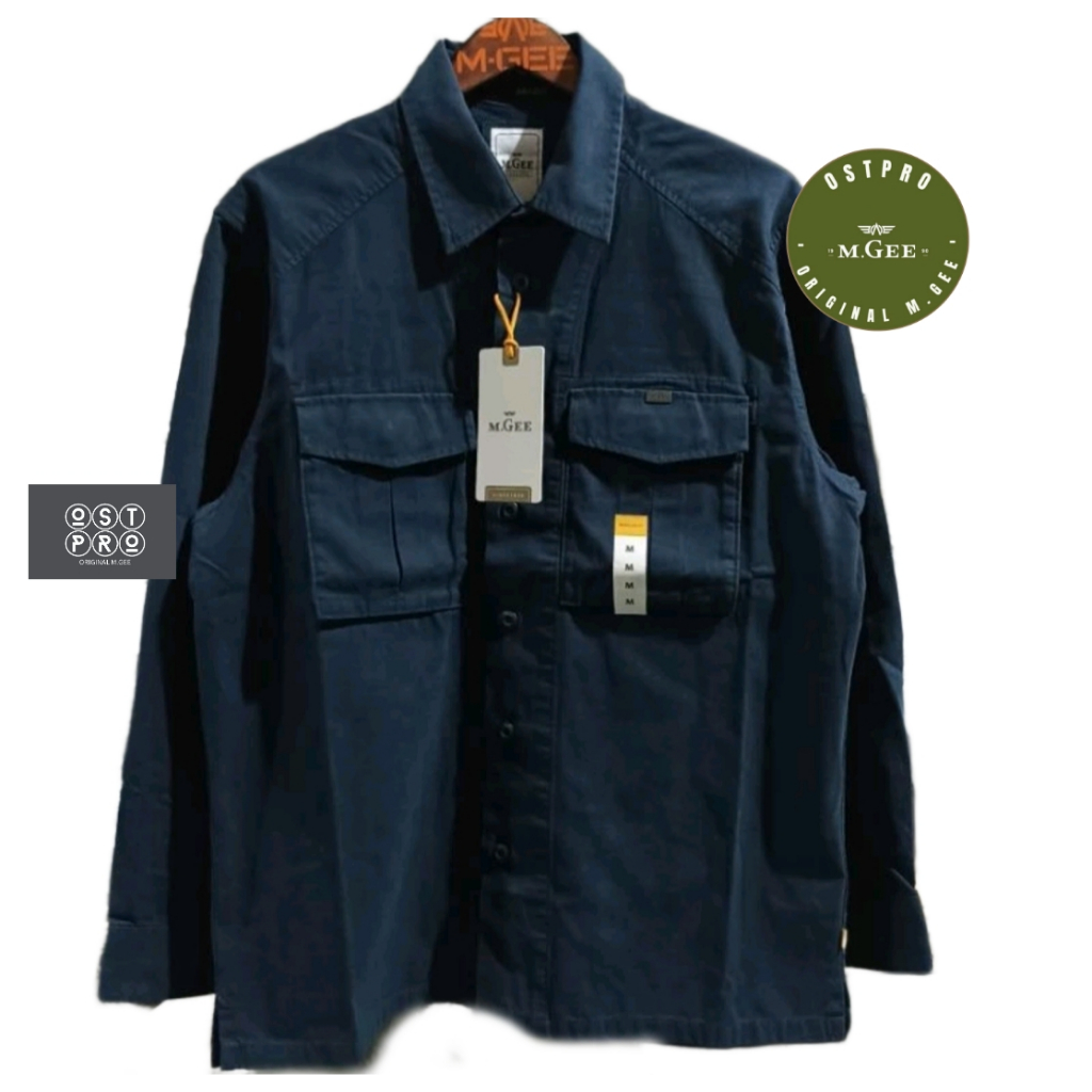 Kemeja MGEE Original - Kemeja Outdoor Lengan Panjang Original MGEE North 007 Navy
