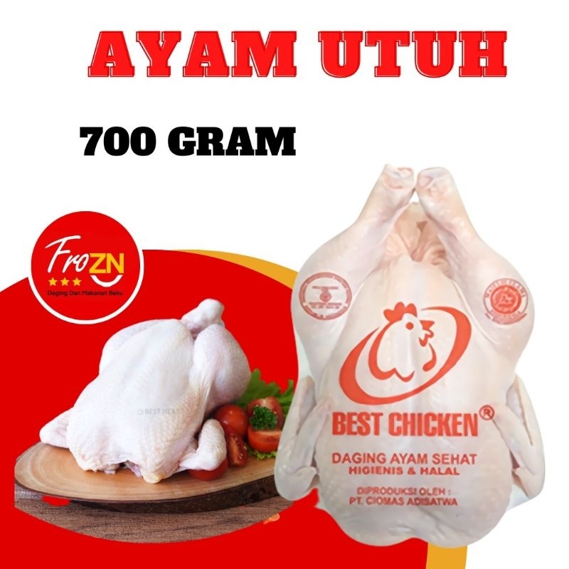

froZN BEST CHICKEN Ayam Utuh 700gram